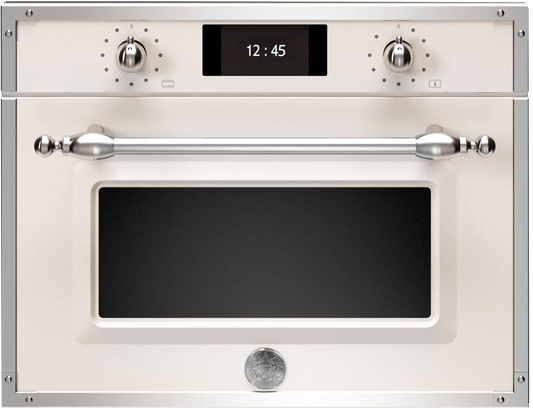 Bertazzoni F457HERVTAX 31L Built-In Steam Combi Oven - Ivory / Chrome