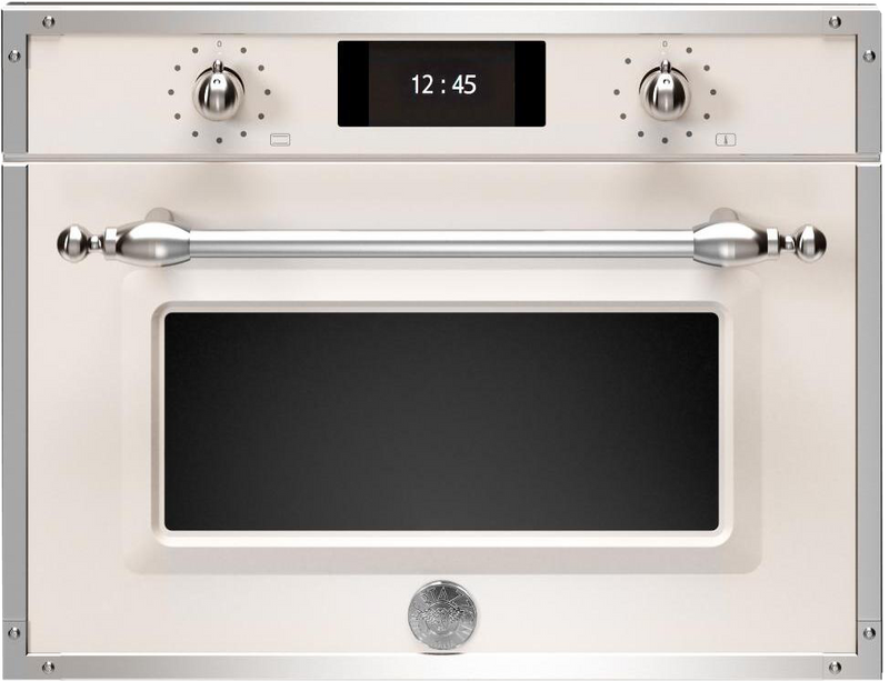 Bertazzoni F457HERVTAX 31L Built-In Steam Combi Oven - Ivory / Chrome