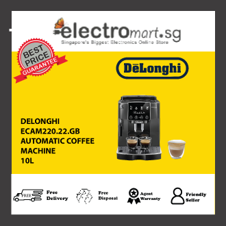 DELONGHI ECAM220.22.GB Magnifica start fully Automatic coffee machine,the freshest coffee ,Sift touch control panel, Traditional Milk frother ,One touch recipes Black