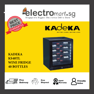 KADEKA KS40TL Free-standing unit or under the kitchen worktop counter 40 bottle capacity