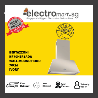 BERTAZZONI KR70HER1ADA 70CM WALL MOUND HOOD IVORY