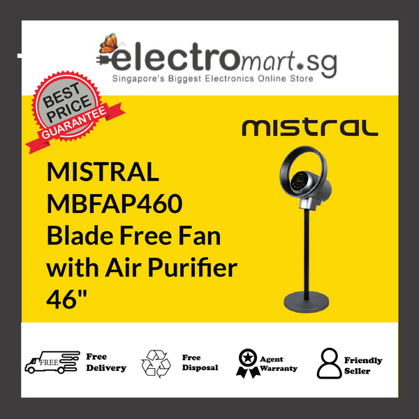 Mistral MBFAP460 46" Blade Free Fan with Air Purifier