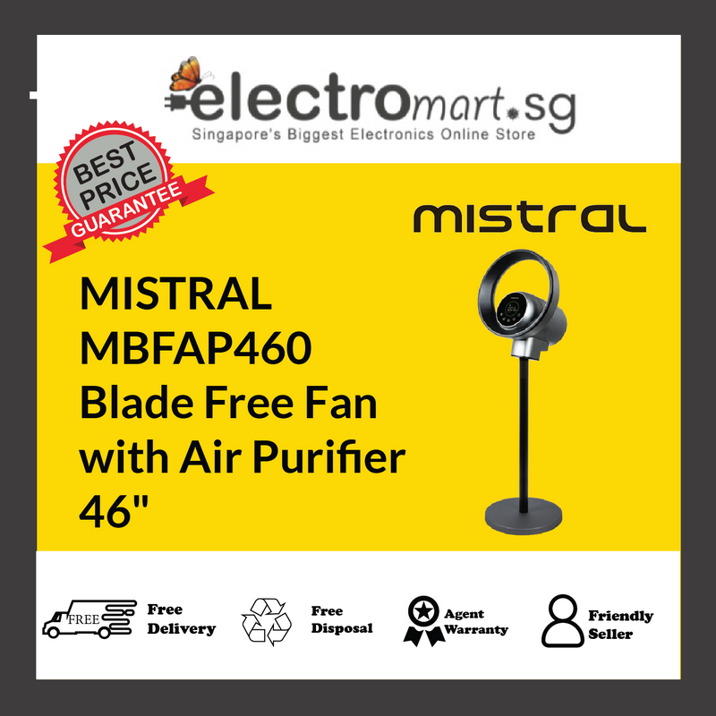 Mistral MBFAP460 46" Blade Free Fan with Air Purifier