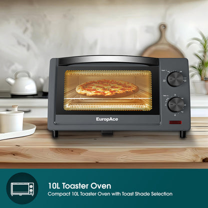 EUROPACE ETO2103DGY Compact Toaster Oven 10L