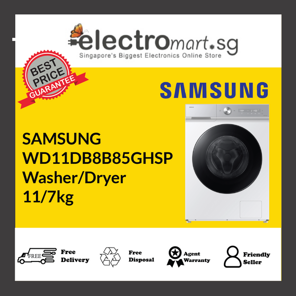 SAMSUNG WD11DB8B85GHSP Washer/Dryer 11/7kg