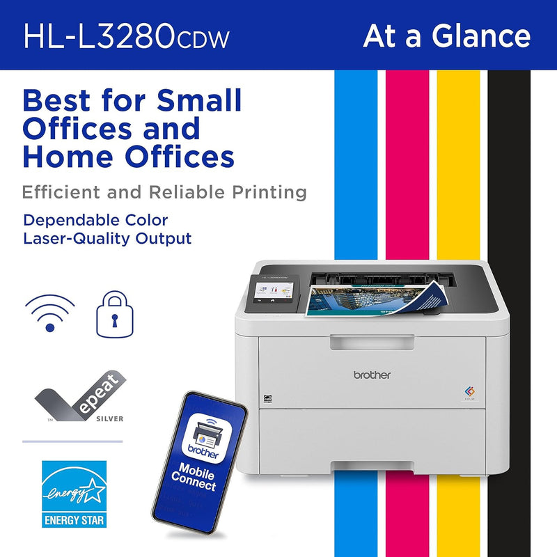 BROTHER  HL-L3280CDW Wireless Compact  Digital Color Printer