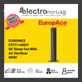 EUROPACE ETF7114DGY DC TOWER FAN WITH AIR STERILIZER - GREY