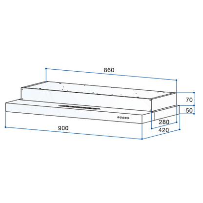 RINNAI RH-S309-GBR-T Slimline Hood