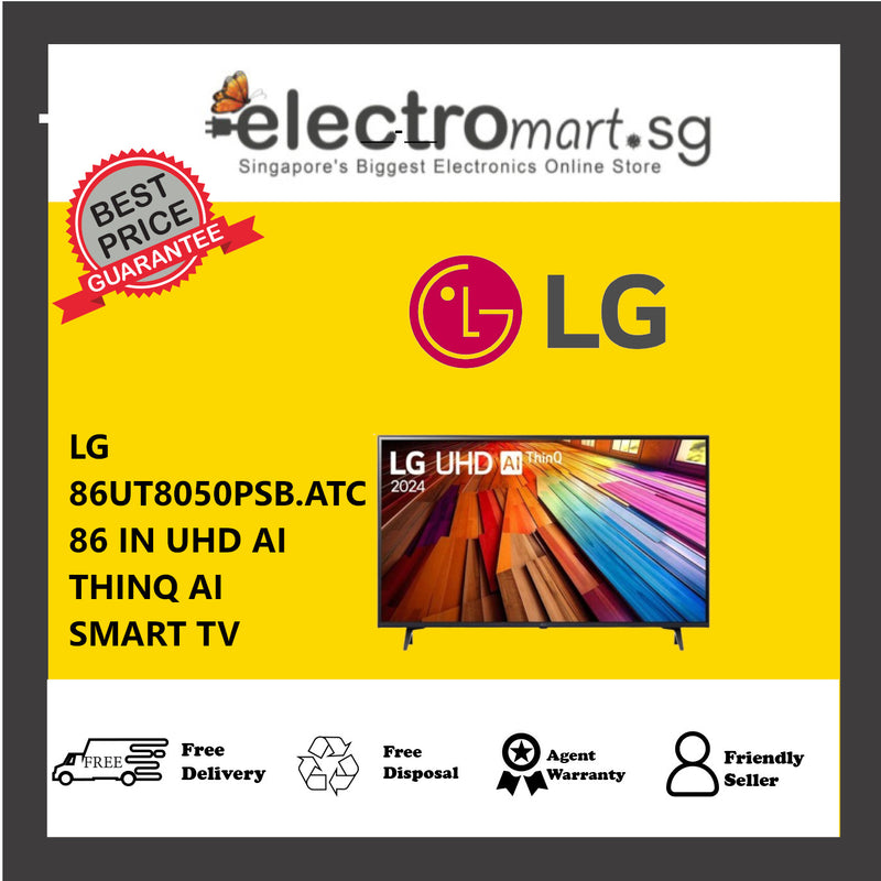 LG 86UT8050PSB.ATC 86 IN UHD AI THINQ AI SMART TV