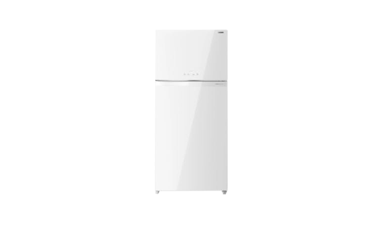 TOSHIBA GR-RT835WE-PGX(B5) Top Mount Freezer Fridge, 597L- White Glass