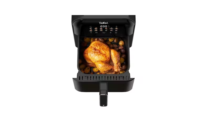 TEFAL EY8218 Far-Infrared Vision Digital Air Fryer with Window - Black