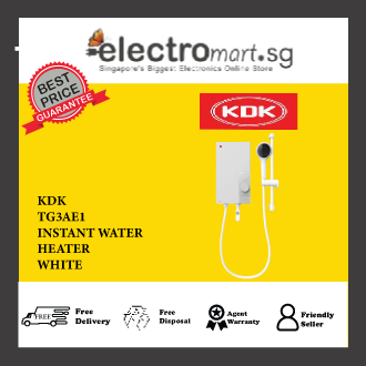 KDK TG3AE1 Analog Model Instant Water Heater with Iconic Corner Control