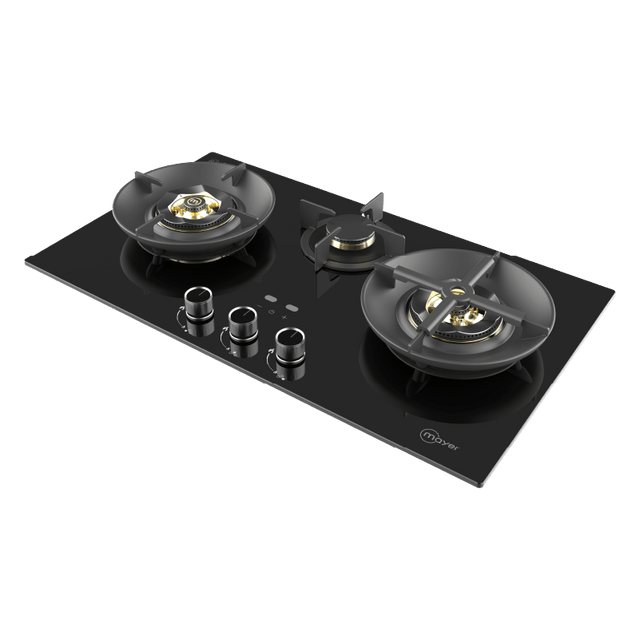 MAYER MMGH378HI 3 Burners Glass Gas Hob 78cm