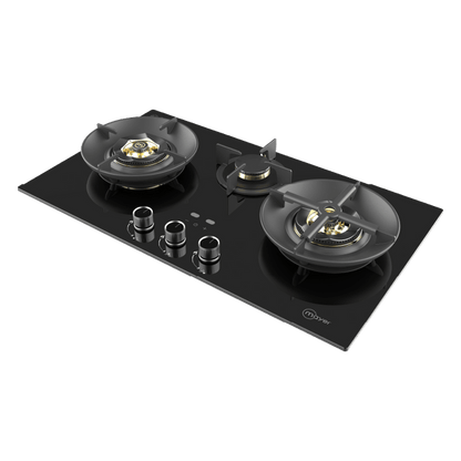 MAYER MMGH378HI 3 Burners Glass Gas Hob 78cm