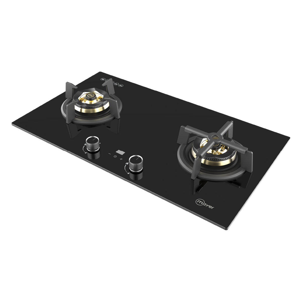 MAYER MMGH2078HI 2 Burners Glass Gas Hob 78cm