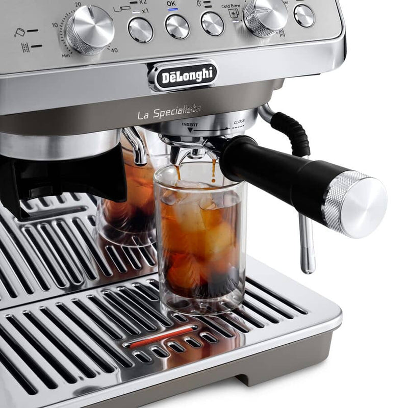 De'Longhi EC9255.M Espresso Machine with Cold Brew, Manual Milk Frother, Barista Kit for Latte, Cappuccino, Built-in Grinder