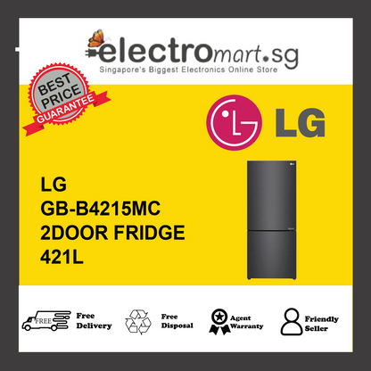 LG GB-B4215MC 2-Door Fridge 421L