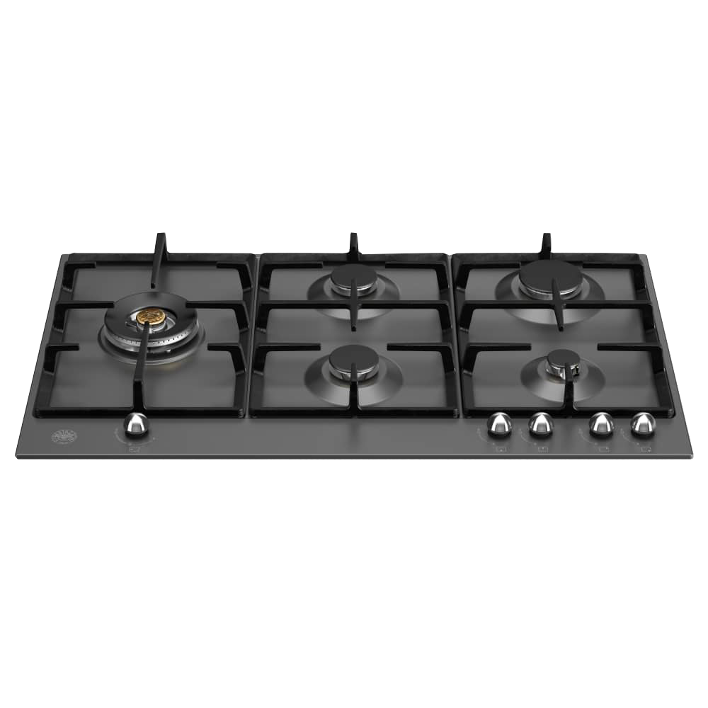 Bertazzoni P905LHERNE 90cm Heritage Series 5 Burner Gas Hob – BLACK