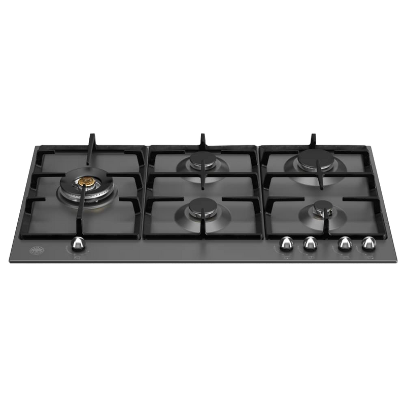 Bertazzoni P905LHERNE 90cm Heritage Series 5 Burner Gas Hob – BLACK