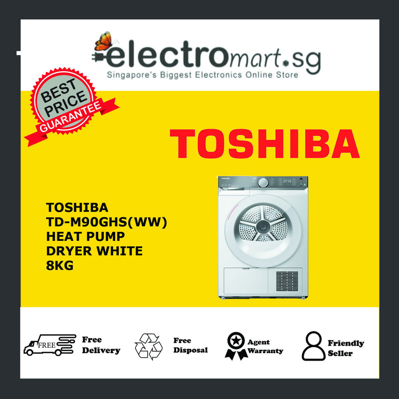 Toshiba 9KG Heat Pump Dryer - White TD-BK100GHS (WW)