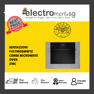 BERTAZZONI38L 60CM X 45CM COMBI-MICROWAVE OVEN MODERN SERIES F457MODMWTZ (ZINC) - EXCLUDE INSTALLATION