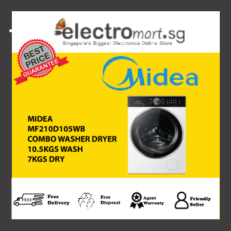 MIDEA MF210D105WB Combo Washer Dryer (10.5Kg/7Kg)