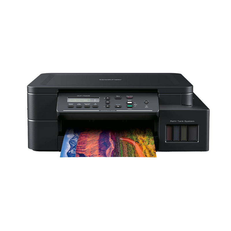 Brother DCP-T520W 3-in-1 multifunction printer with wireless and mobile printing to work-on-the go