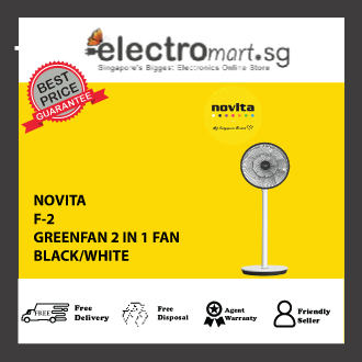 NOVITA F-2 GREENFAN® 2 IN 1 FAN WHITE/BLACK