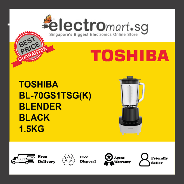 TOSHIBA BL-70GS1TSG(K) Blender, 1.5L - Black