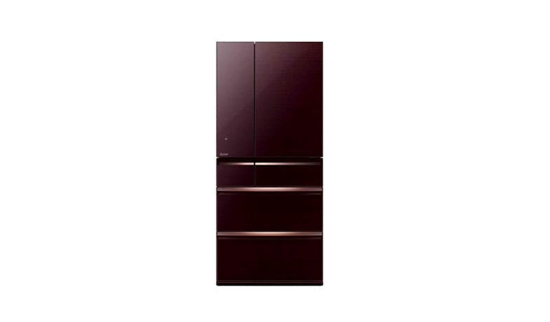 Mitsubishi  MR-WX70G-BR-P 689L 6-Door Fridge - Brown