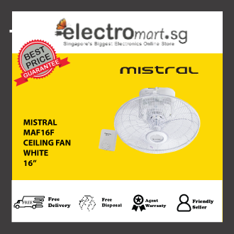 MISTRAL MAF16F 16" Orbit Auto Ceiling Fan w/ Regulator