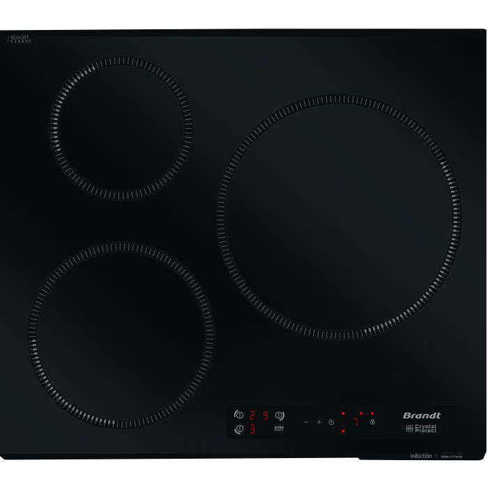 BRANDT BPI2638UB 60 CM INDUCTION HOB 3 ZONES