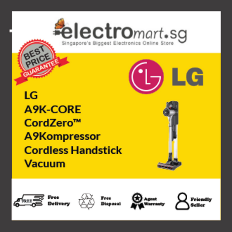 LG A9K-CORE CordZero™  A9Kompressor  Cordless Handstick Vacuum