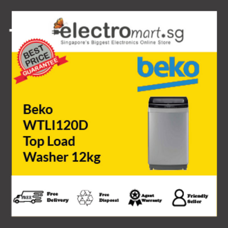 Beko WTLI120D Top Load  Washer 12kg