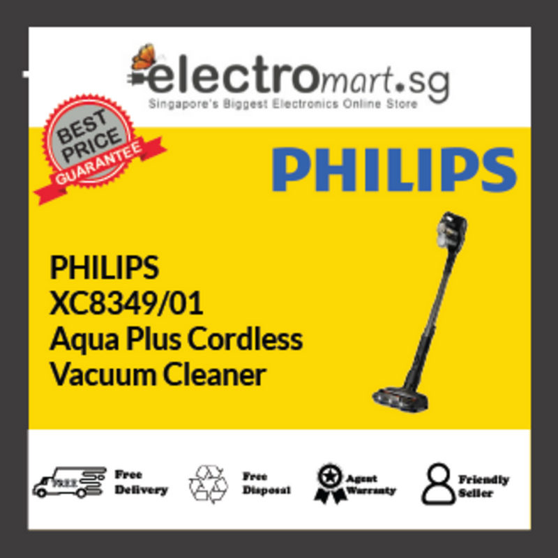 PHILIPS XC8349/01 Aqua Plus Cordless  Vacuum Cleaner