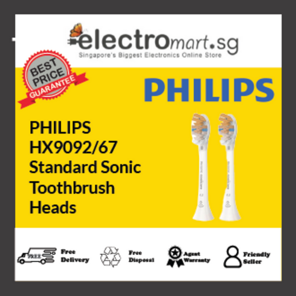 PHILIPS HX9092/67 Standard Sonic Toothbrush  Heads