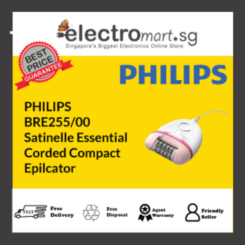 PHILIPS BRE255/00 Satinelle Essential  Corded Compact Epilcator