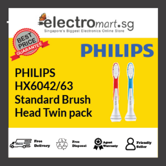 PHILIPS HX6042/63 Standard Brush Head Twin pack