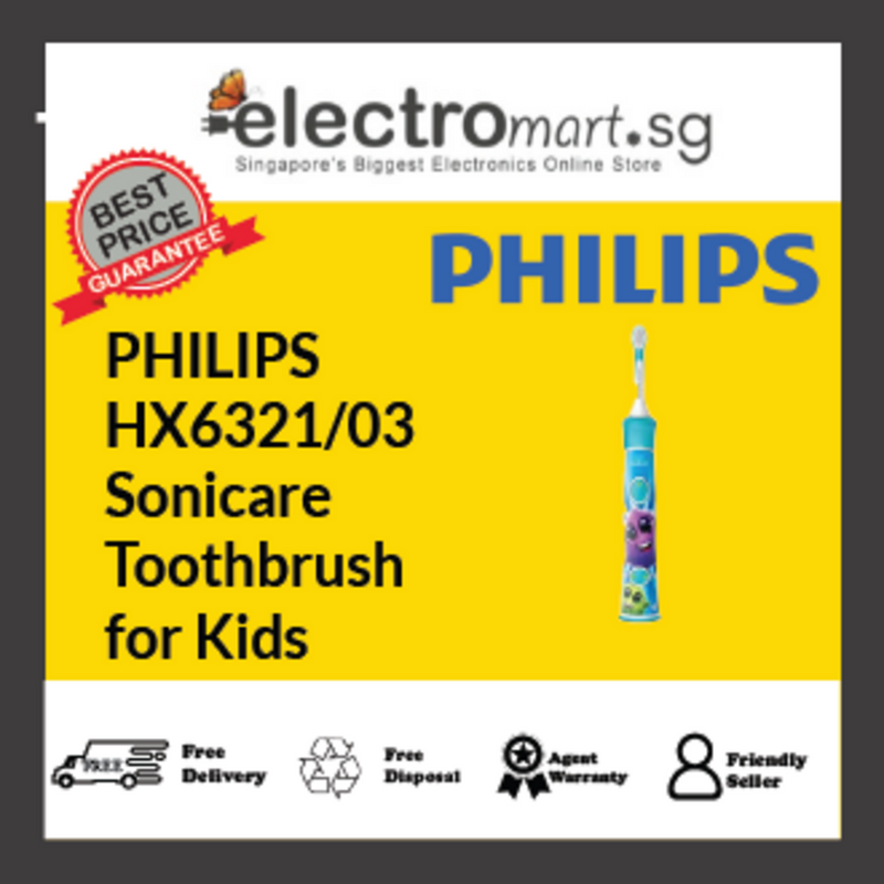 PHILIPS HX6321/03 Sonicare  Toothbrush for Kids