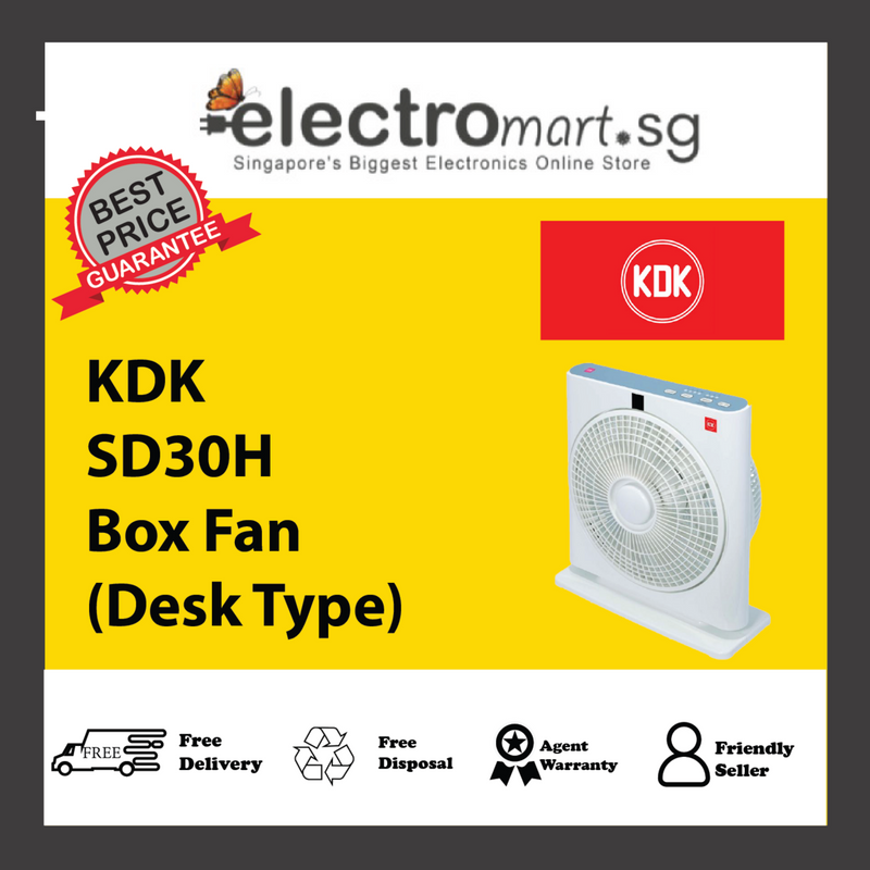 KDK SD30H  Box Fan  (Desk Type)