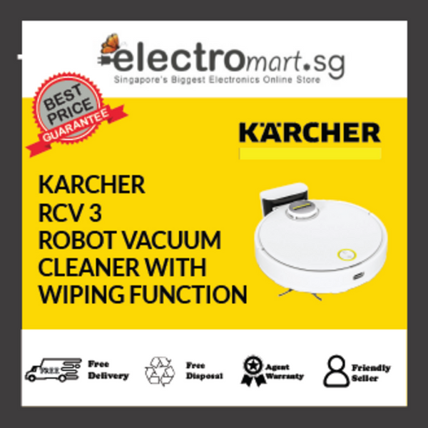 KARCHER RCV 3 ROBOT VACUUM  CLEANER WITH  WIPING FUNCTION