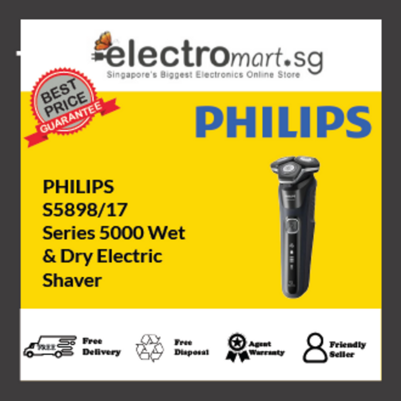 PHILIPS S5898/17 Series 5000 Wet  & Dry Electric  Shaver