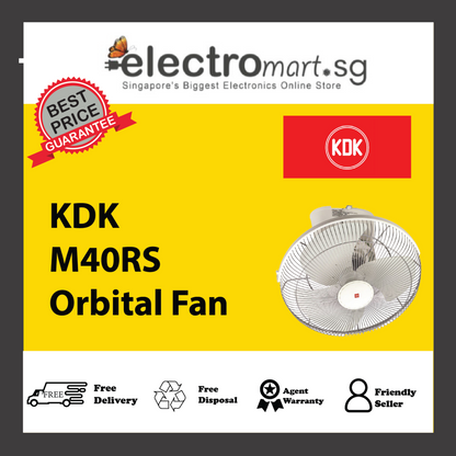 KDK M40RS 5-speed Orbital Fan with Regulator Control (40cm/16”)