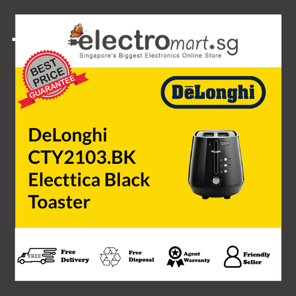 DeLonghi CTY2103.BK Electtica Black Toaster