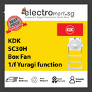 KDK SC30H 3-speed Box Fan with Remote Control (30cm/12”)