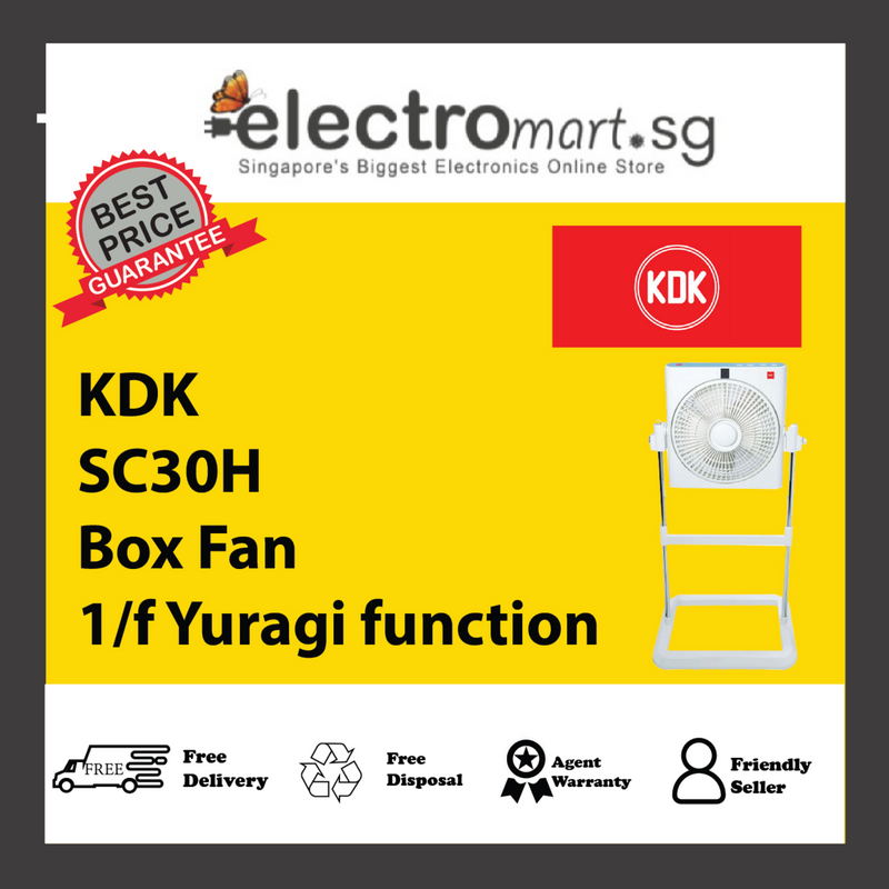 KDK SC30H  Box Fan 1/f Yuragi function