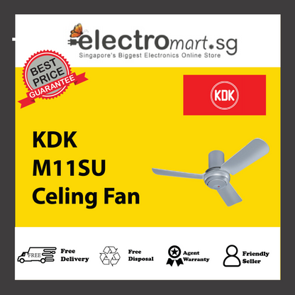 KDK M11SU 3-Blades Remote Control AC Ceiling Fan (110cm)