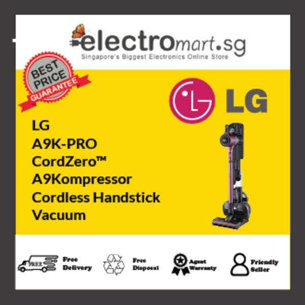 LG A9K-PRO CordZero™  A9Kompressor  Cordless Handstick Vacuum