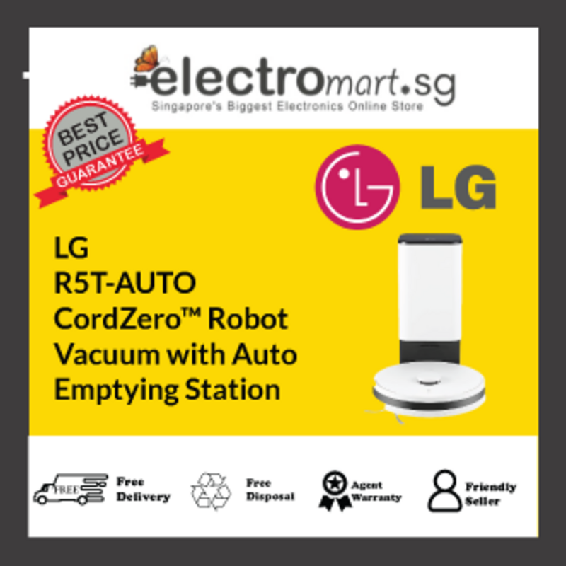 LG R5T-AUTO CordZero™ Robot  Vacuum with Auto  Emptying Station