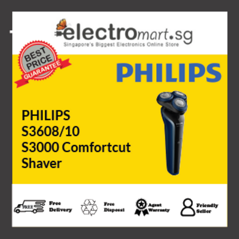 PHILIPS S3608/10 S3000 Comfortcut  Shaver